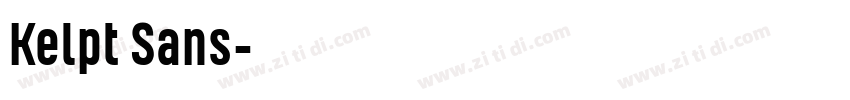 Kelpt Sans字体转换